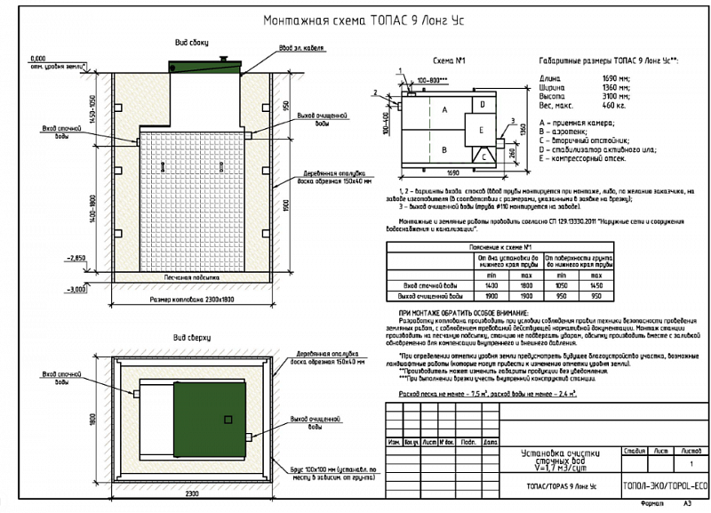 Септик Топас 9 Лонг Ус